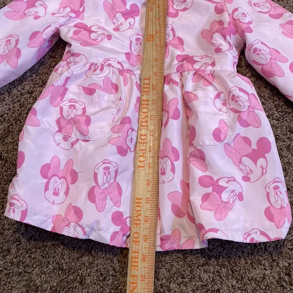 Toddler Girls' Disney Minnie Mouse Lightweight Jacket Size 4T